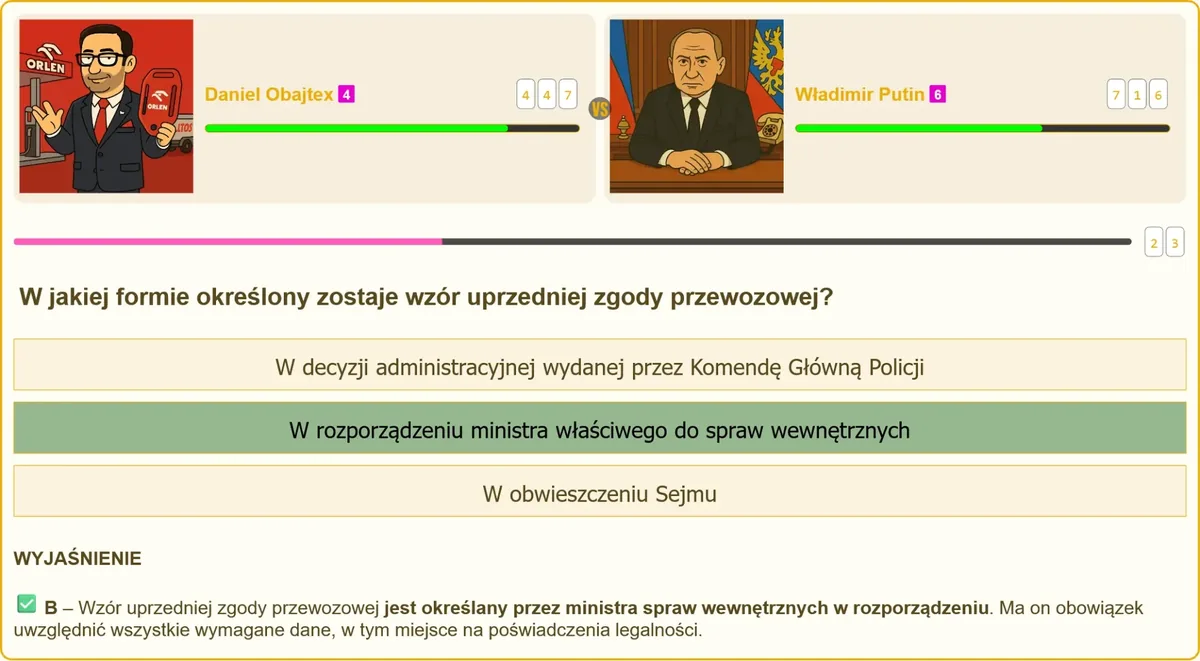 Formularz uprzedniej zgody przewozowej broni i amunicji
