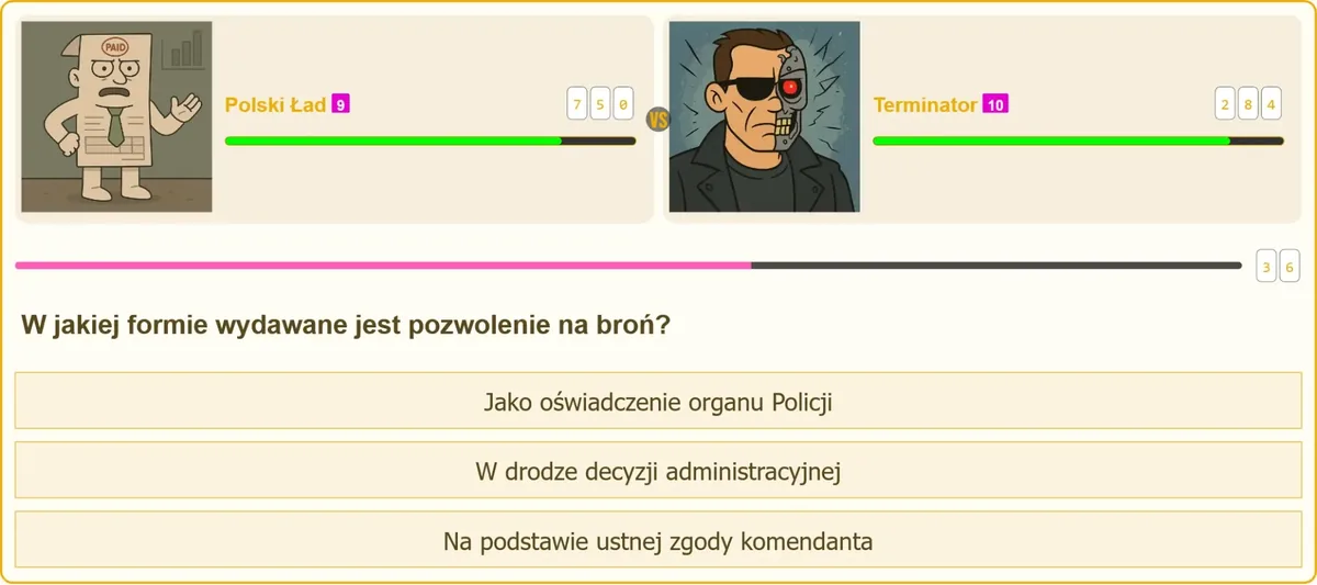 Forma prawna wydania pozwolenia na broń