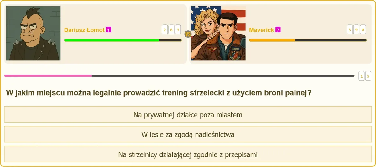 Stanowisko strzeleckie na strzelnicy przeznaczone do treningu z bronią palną
