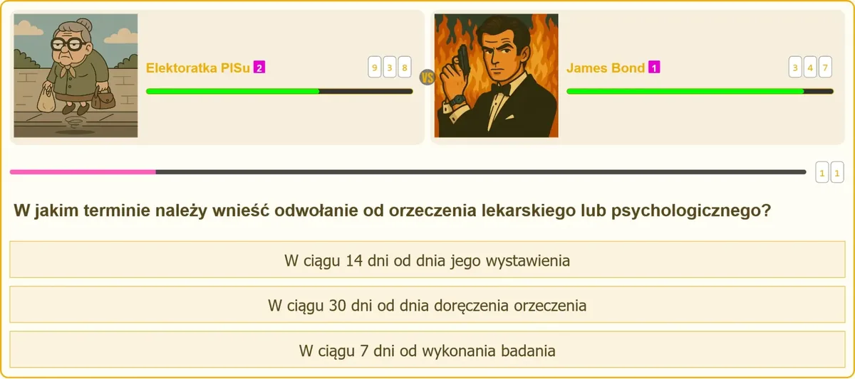 Termin na odwołanie od orzeczenia lekarskiego lub psychologicznego na patent strzelecki