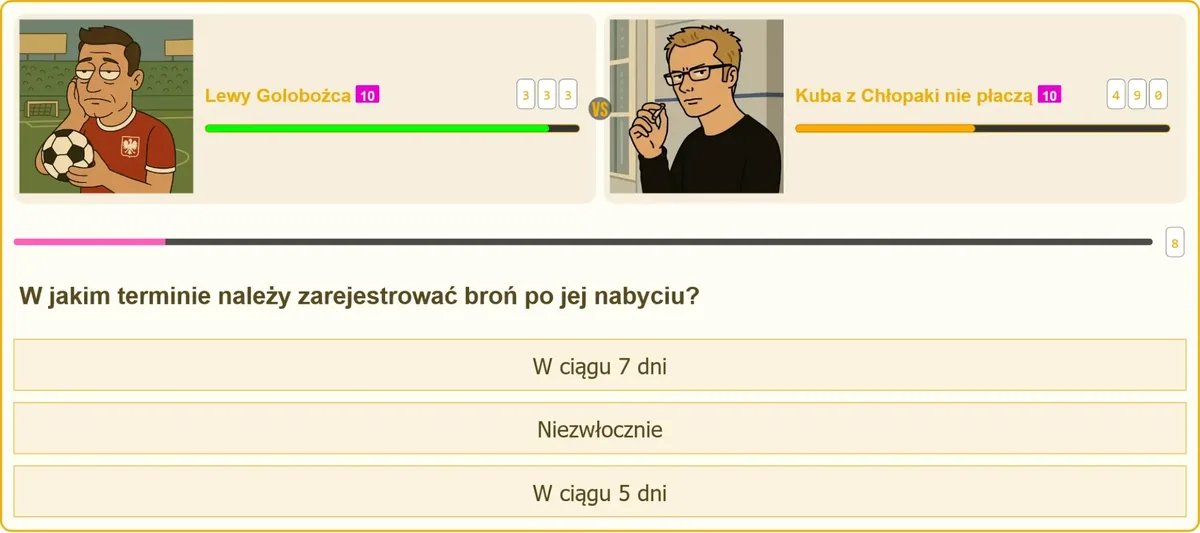 W jakim terminie należy zarejestrować broń po jej nabyciu