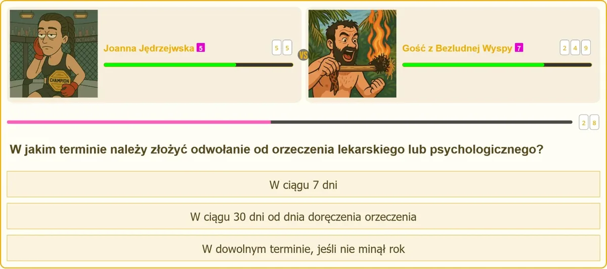 Odwołanie od orzeczenia lekarskiego na patent strzelecki