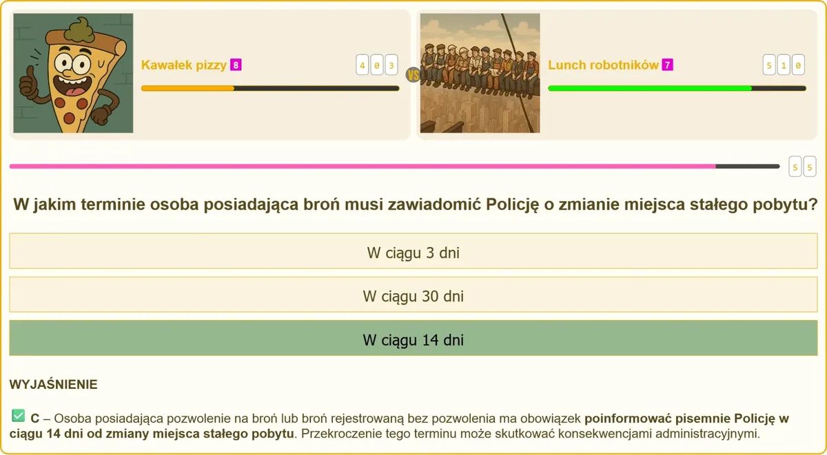 Egzamin na patent strzelecki – pytania testowe