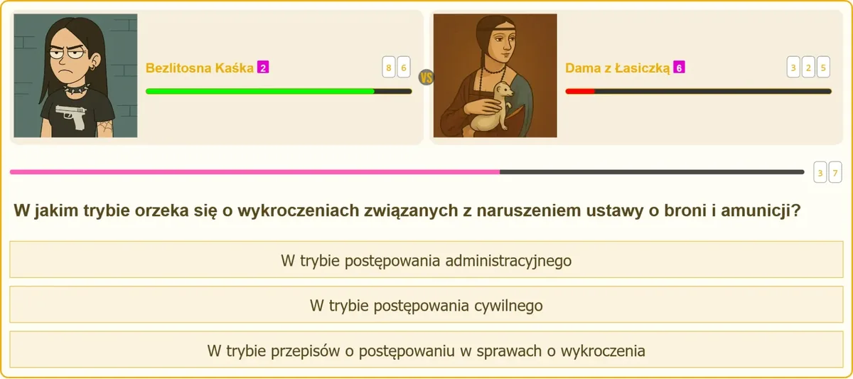Tryb orzekania w sprawach wykroczeń związanych z bronią