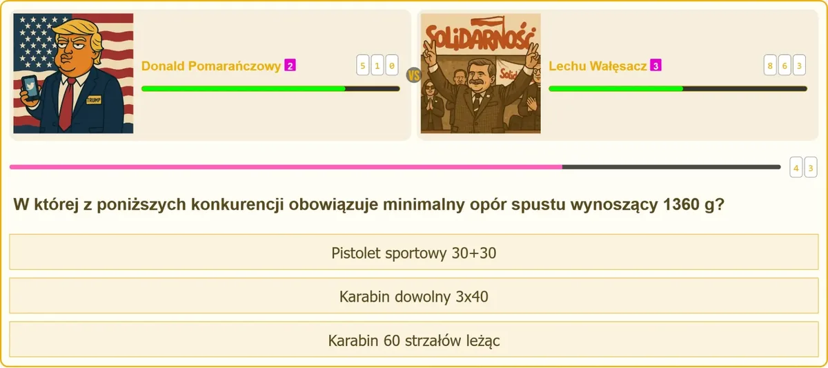 Różnice w wymaganym oporze spustu między pistoletem sportowym a karabinem