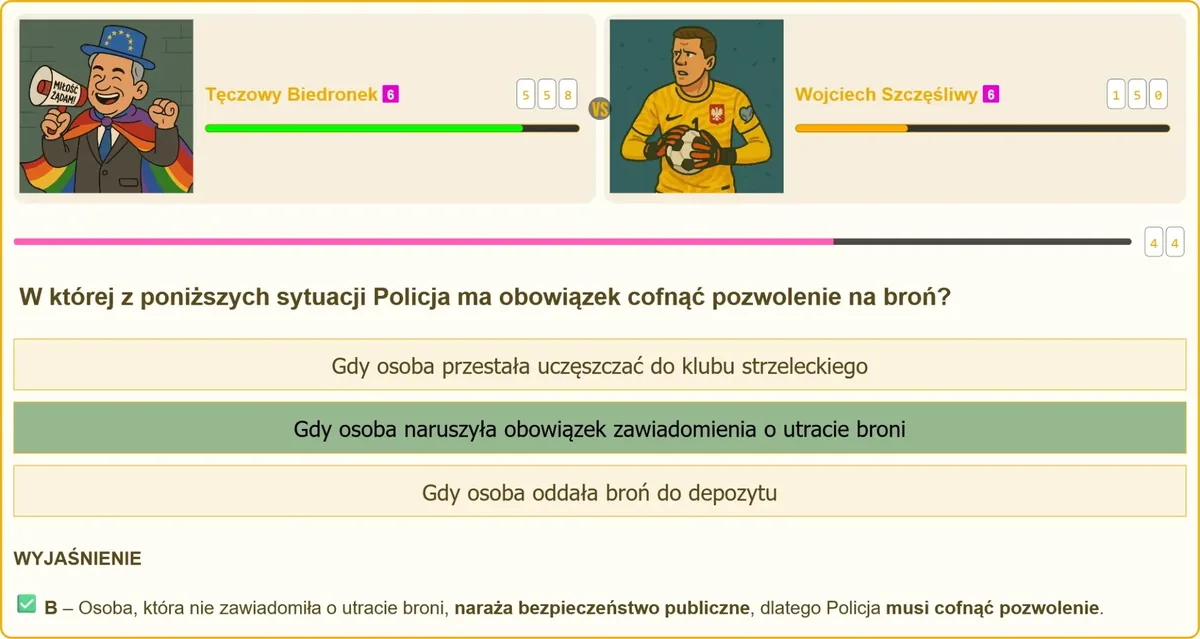 Obowiązek zgłoszenia utraty broni a cofnięcie pozwolenia