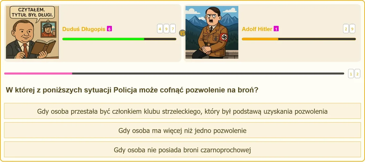 Cofnięcie pozwolenia na broń po ustaniu przyczyny jego wydania