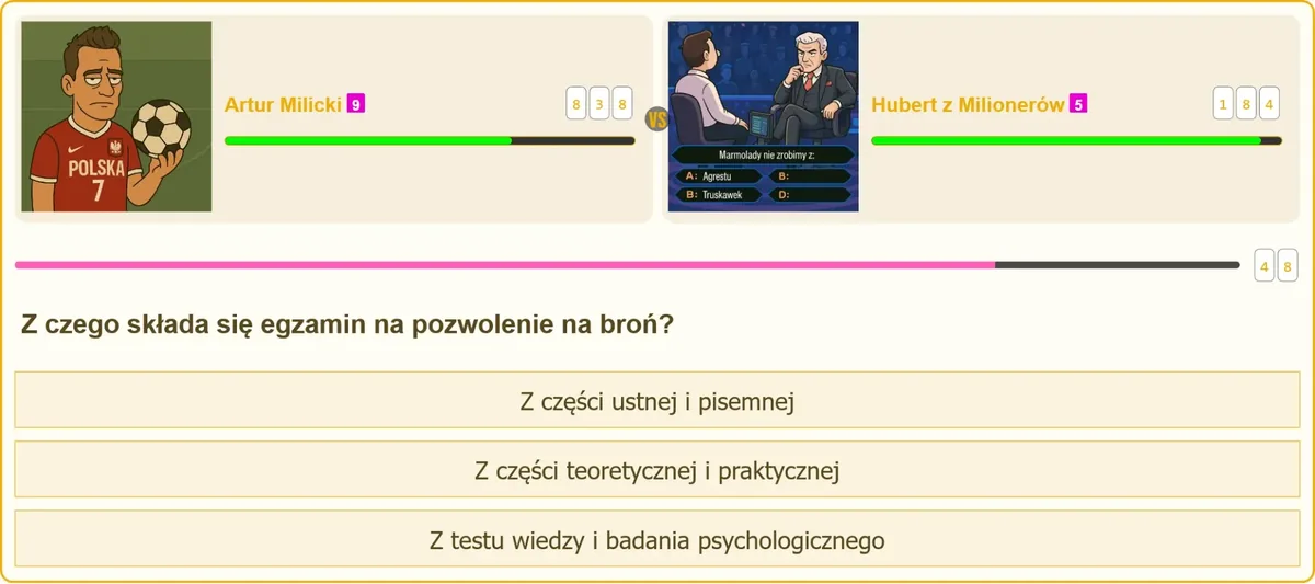 Część praktyczna egzaminu na pozwolenie na broń na strzelnicy