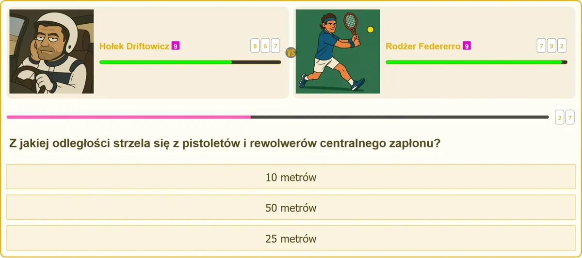 Zawodnik celujący z pistoletu na strzelnicy