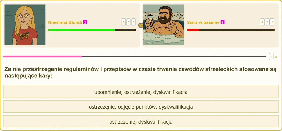 System kar na zawodach strzeleckich
